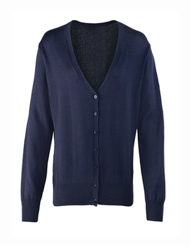 PRE-PR697-Womens Button Through Knitted Cardigan